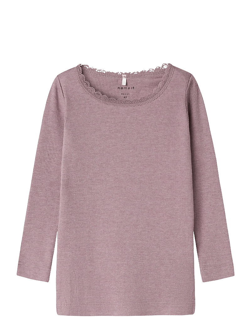 name it - NMFKAB LS TOP NOOS - langärmelig - elderberry - 0