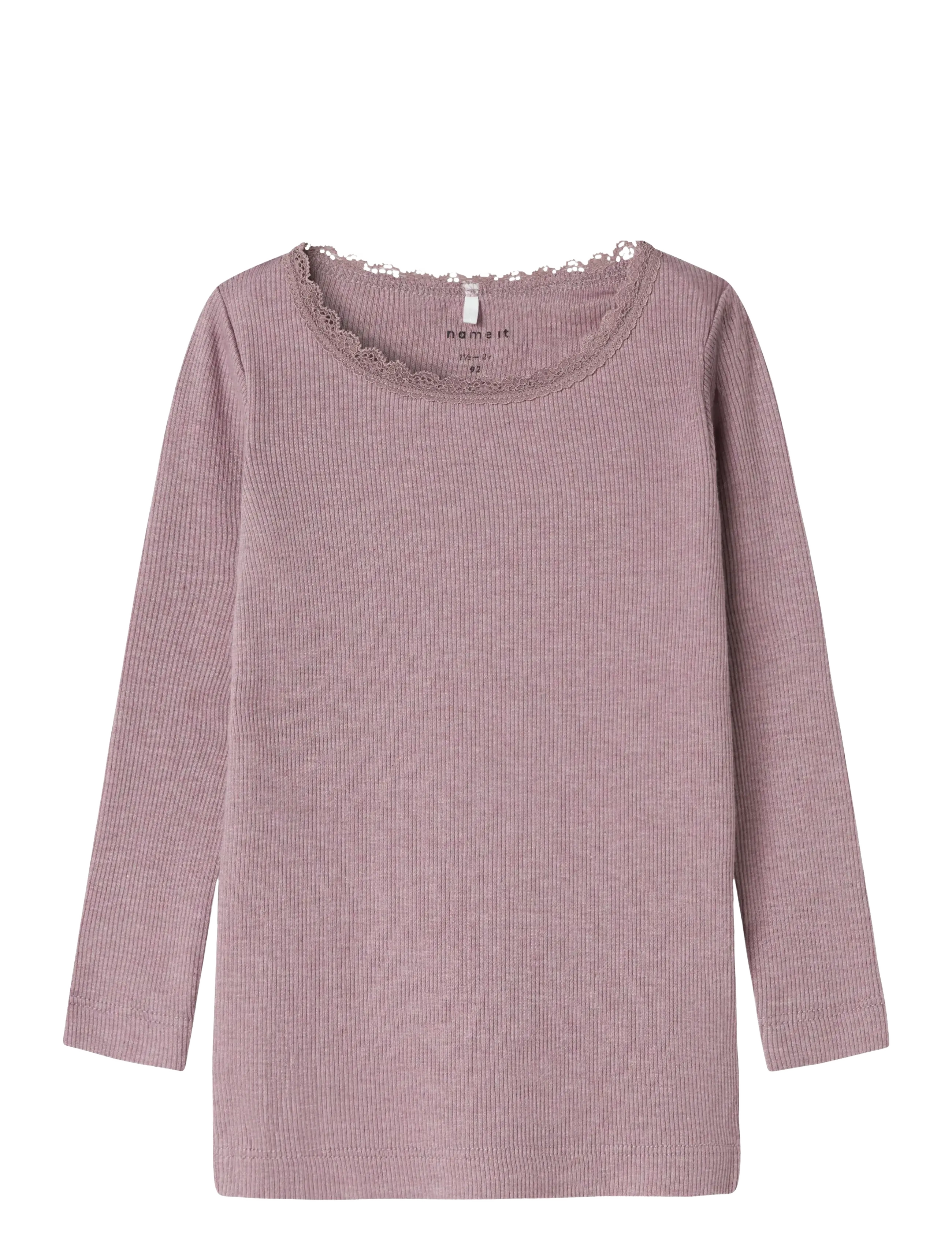 name it NMFKAB LS TOP NOOS - Kläder - ELDERBERRY / purple