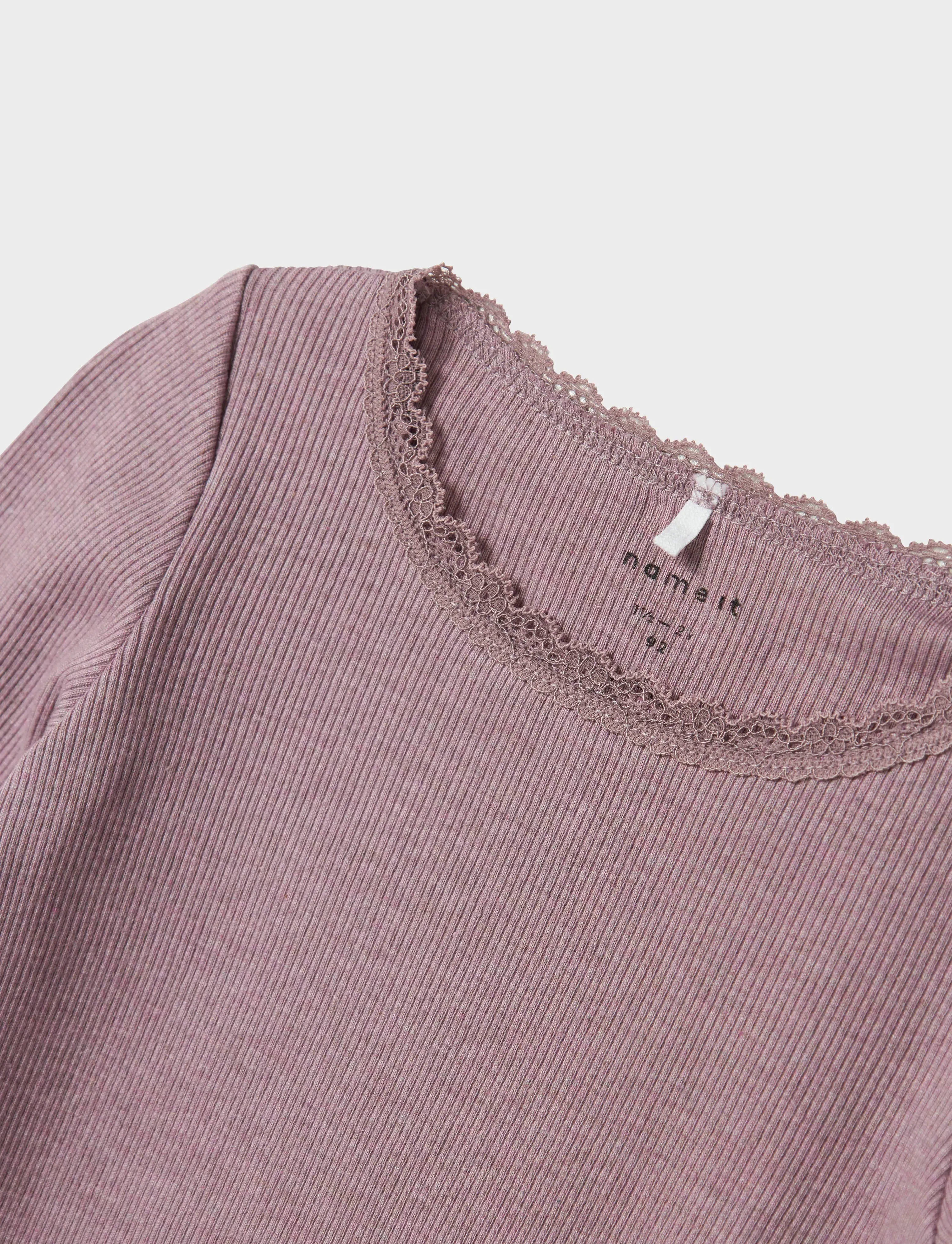name it - NMFKAB LS TOP NOOS - långärmade - elderberry - 3