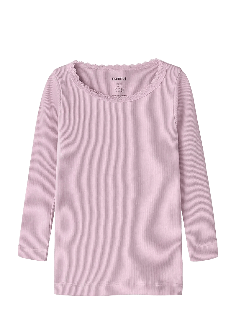 name it - NMFKAB LS TOP NOOS - langärmelig - fragrant lilac - 0