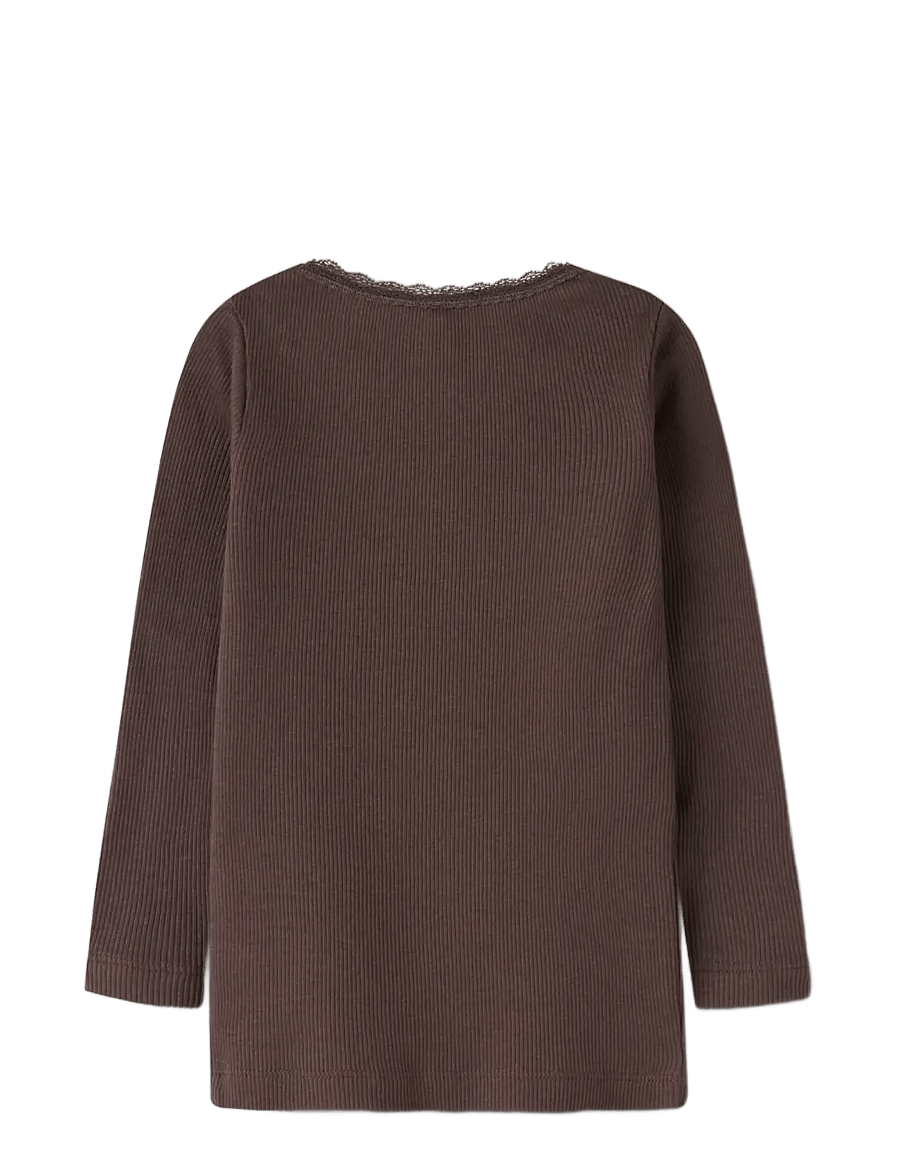 name it - NMFKAB LS TOP NOOS - langärmelig - french roast - 1