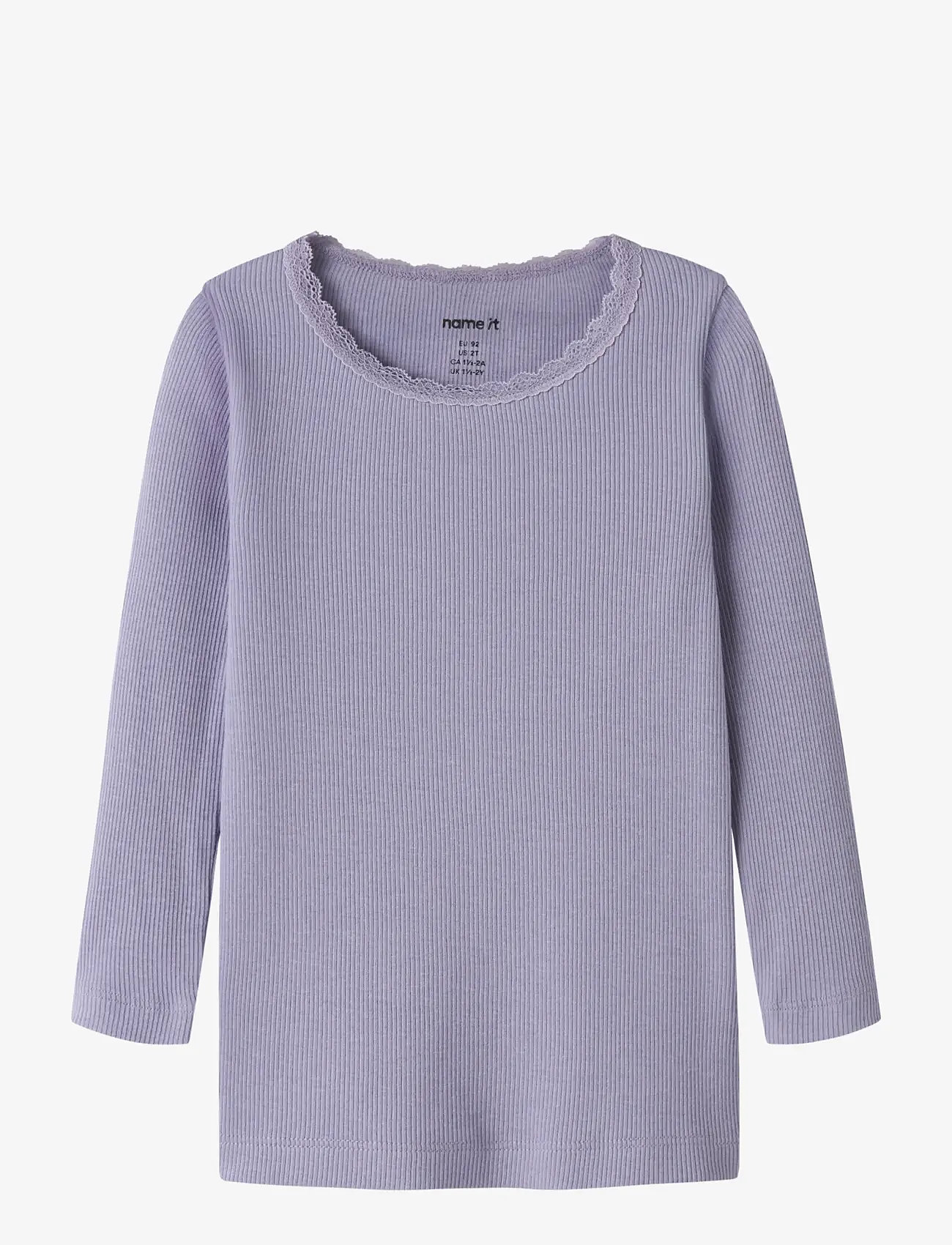 name it - NMFKAB LS TOP NOOS - långärmade t-shirts - heirloom lilac - 0