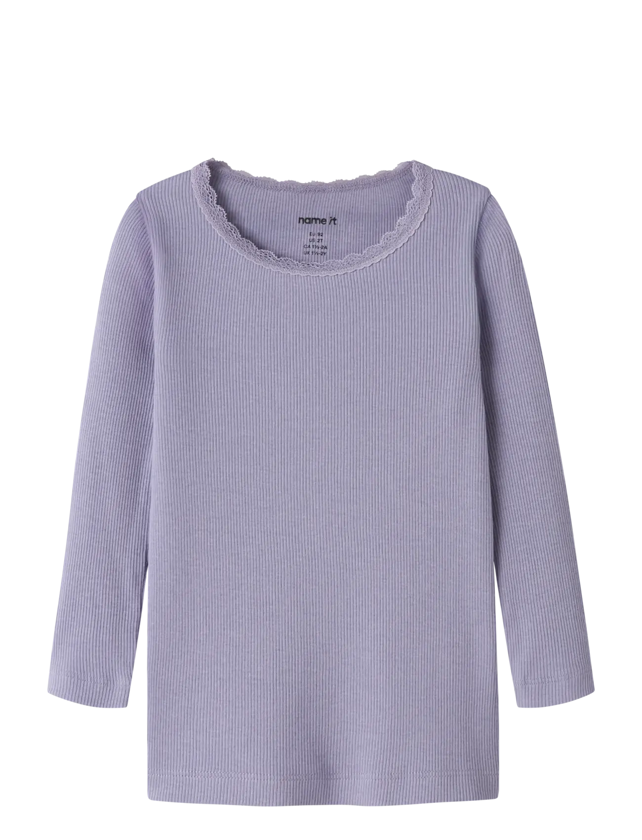name it - NMFKAB LS TOP NOOS - langermede t-skjorter - heirloom lilac - 0
