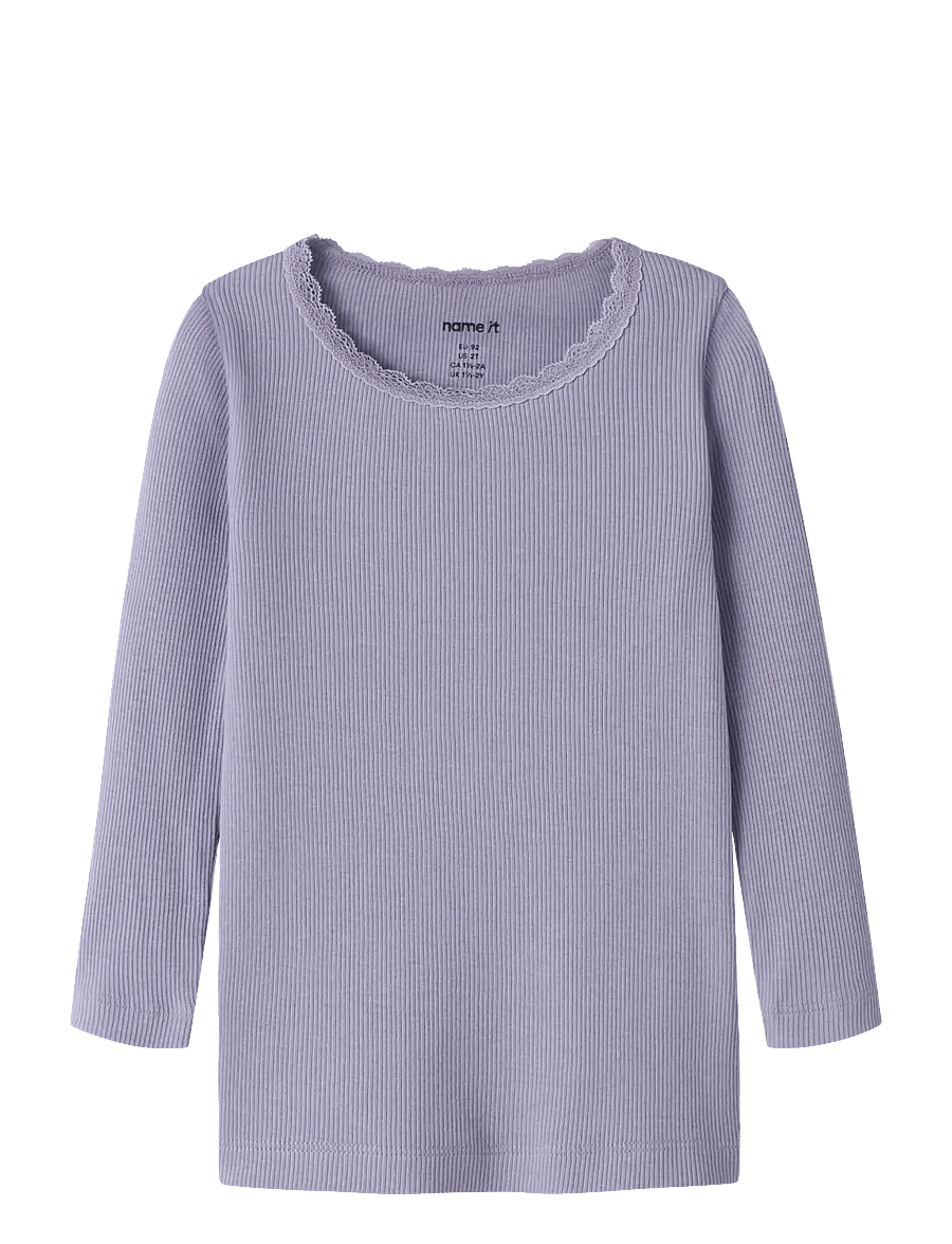 name it - NMFKAB LS TOP NOOS - langärmelig - heirloom lilac - 0