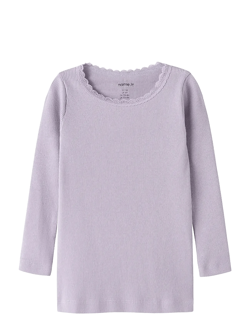 name it - NMFKAB LS TOP NOOS - langärmelig - lavender gray - 0