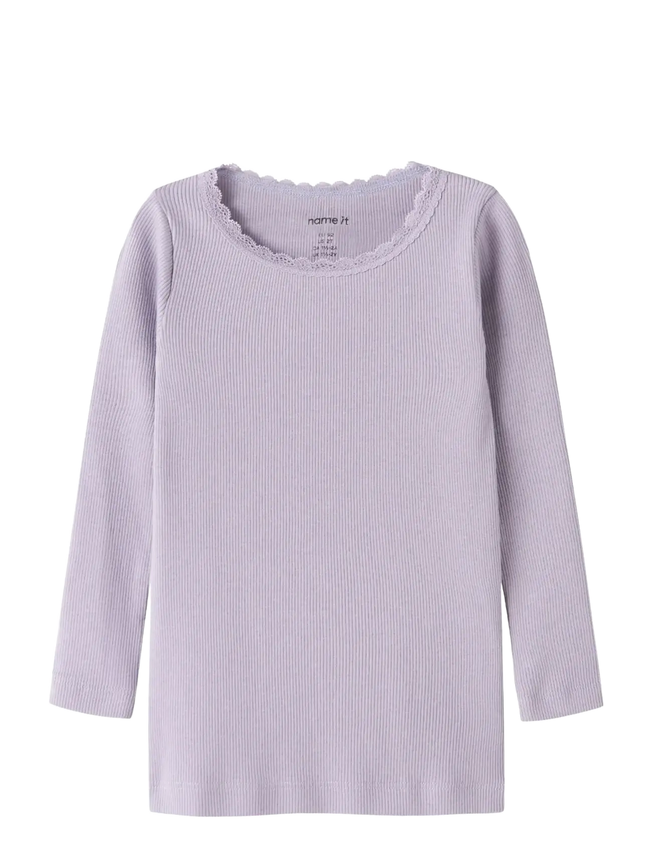 name it NMFKAB LS TOP NOOS - Kläder - LAVENDER GRAY / purple