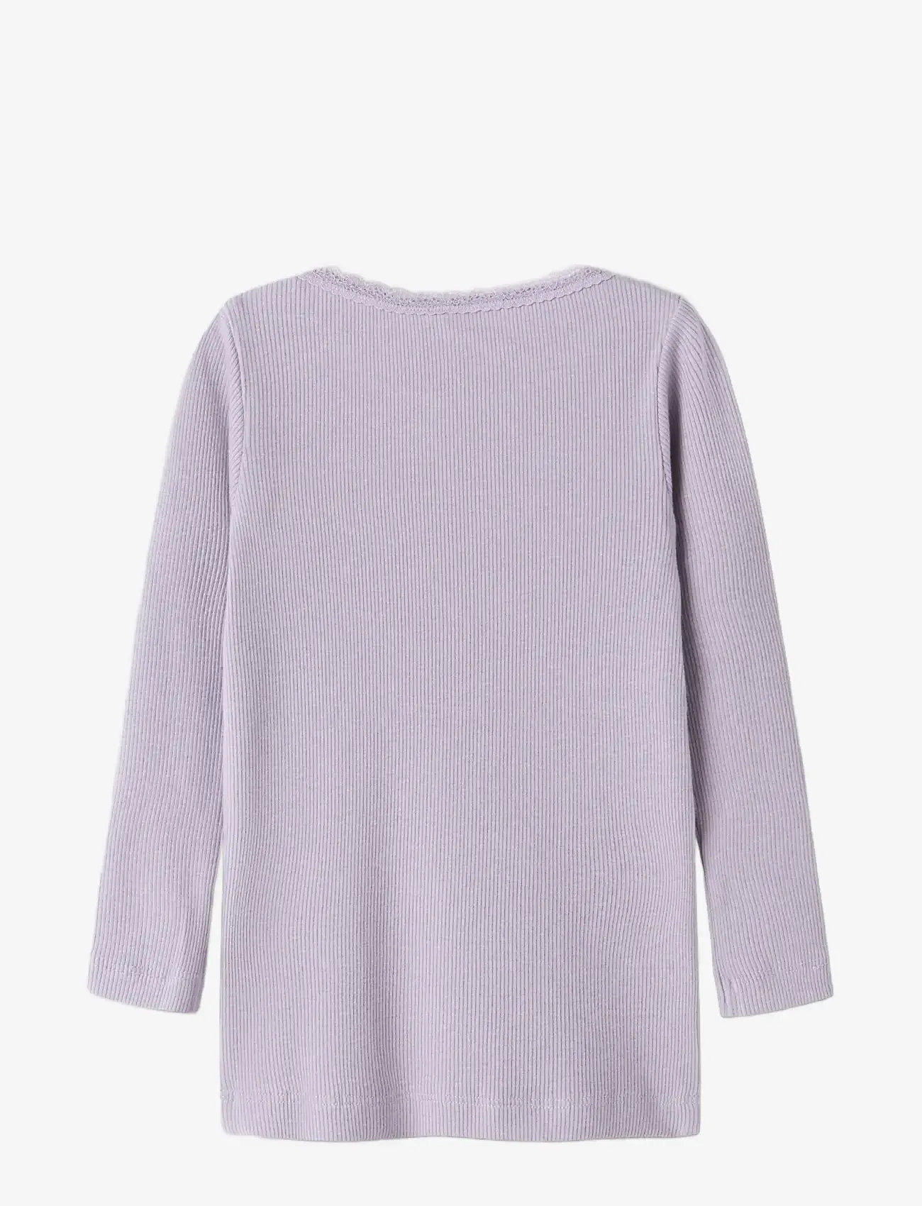 name it - NMFKAB LS TOP NOOS - efterårstøj - lavender gray - 1