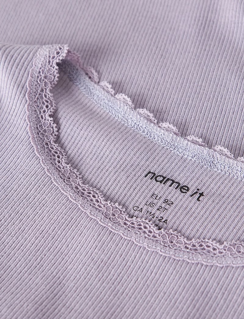 name it - NMFKAB LS TOP NOOS - langärmelig - lavender gray - 2