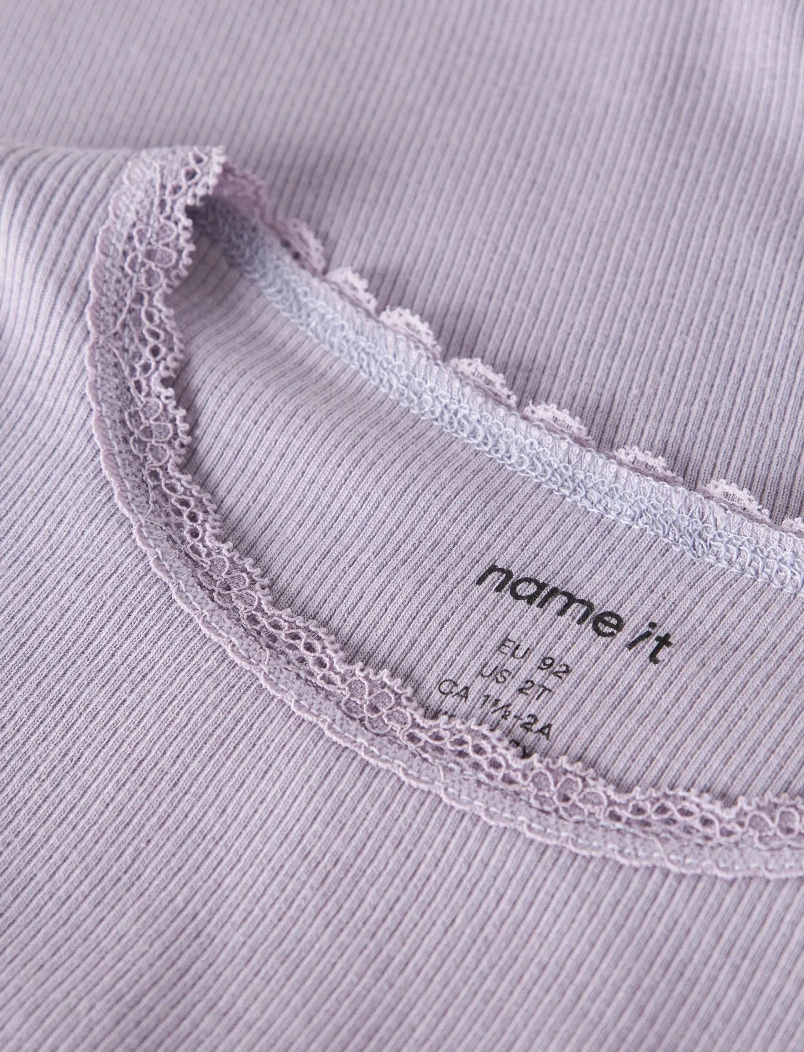 name it - NMFKAB LS TOP NOOS - long-sleeved t-shirts - lavender gray - 2