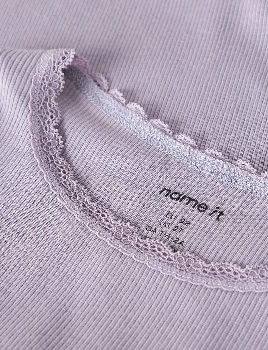 name it - NMFKAB LS TOP NOOS - langärmelig - lavender gray - 2