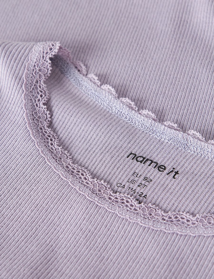 name it - NMFKAB LS TOP NOOS - langärmelig - lavender gray - 3