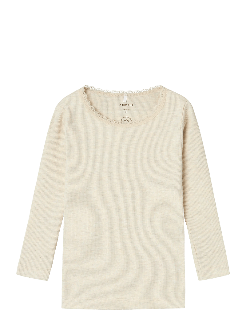 name it - NMFKAB LS TOP NOOS - t-shirts à manches longues - peyote melange - 1