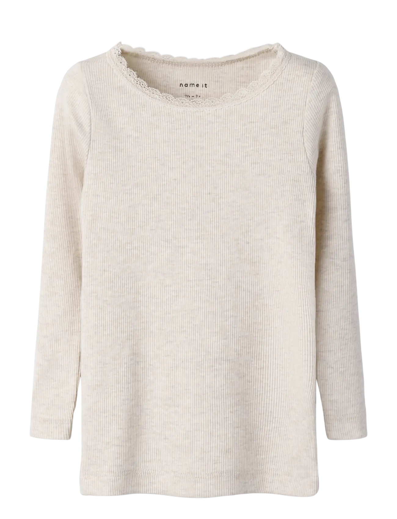 name it NMFKAB LS TOP NOOS - Shop by size - PEYOTE MELANGE / cream