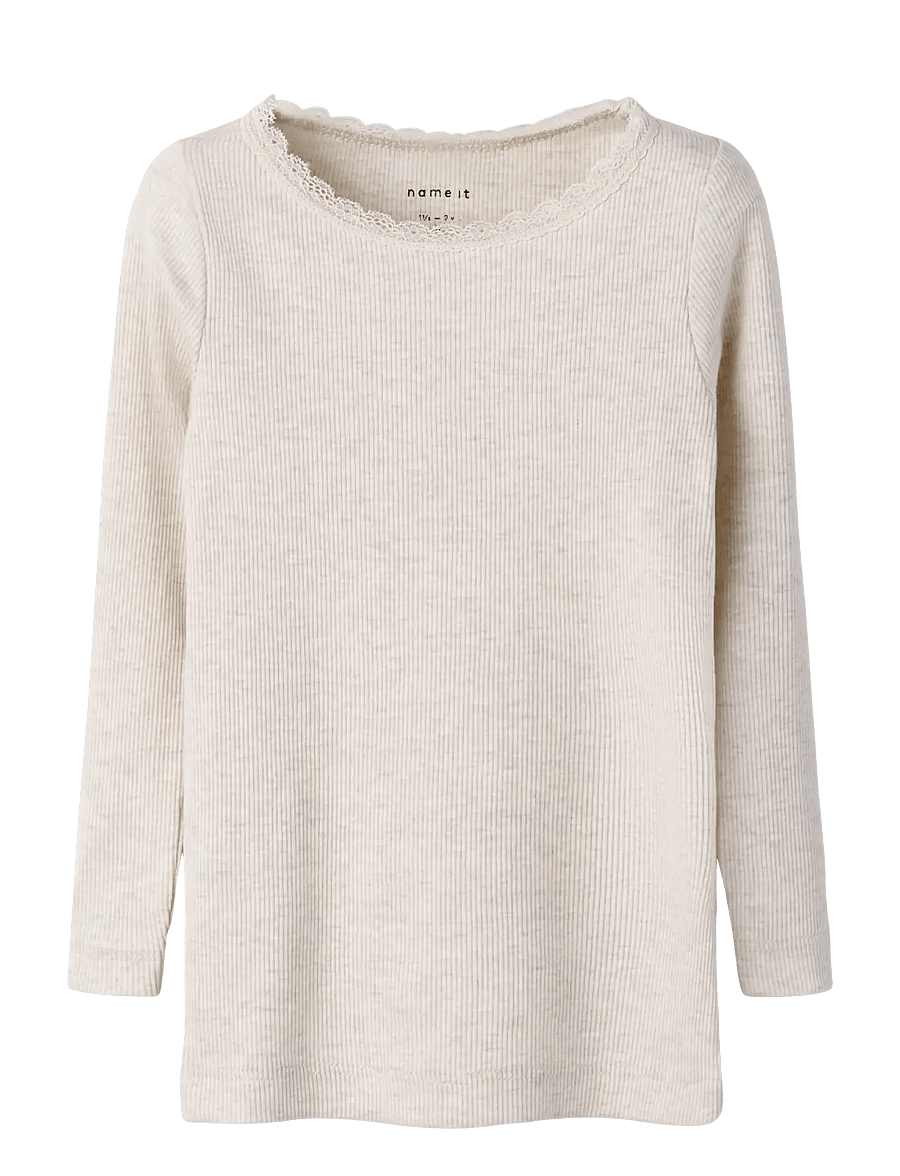 name it - NMFKAB LS TOP NOOS - pikkade varrukatega t-särgid - peyote melange - 1