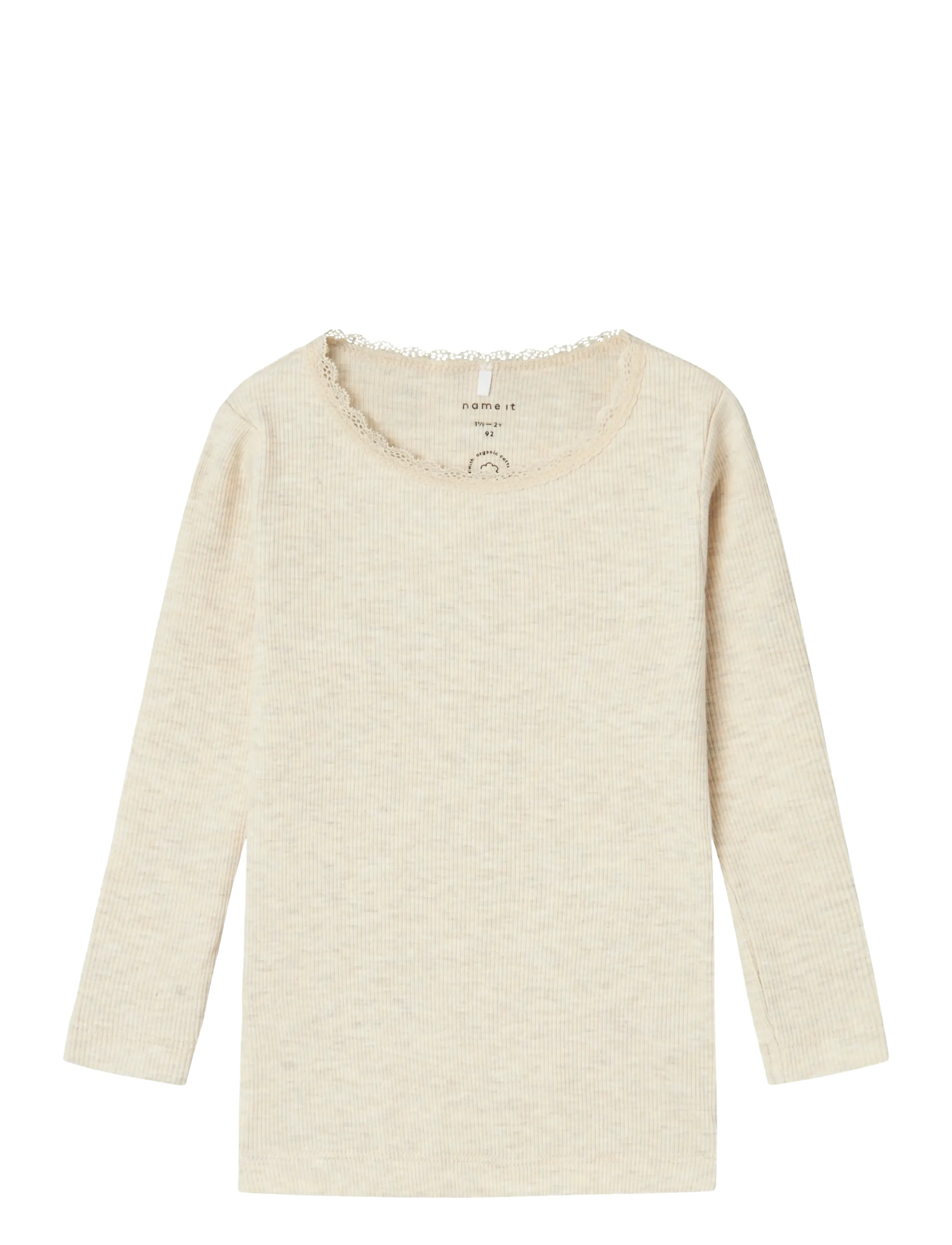 name it NMFKAB LS TOP NOOS - Kläder - PEYOTE MELANGE / cream