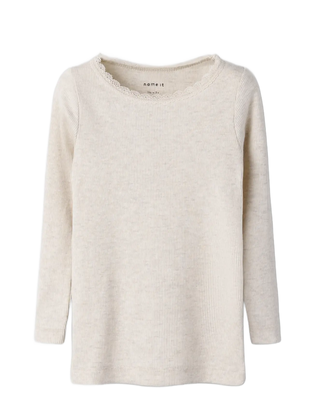 name it - NMFKAB LS TOP NOOS - långärmade t-shirts - peyote melange - 3