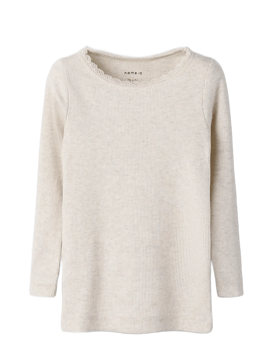 name it - NMFKAB LS TOP NOOS - pikkade varrukatega t-särgid - peyote melange - 3