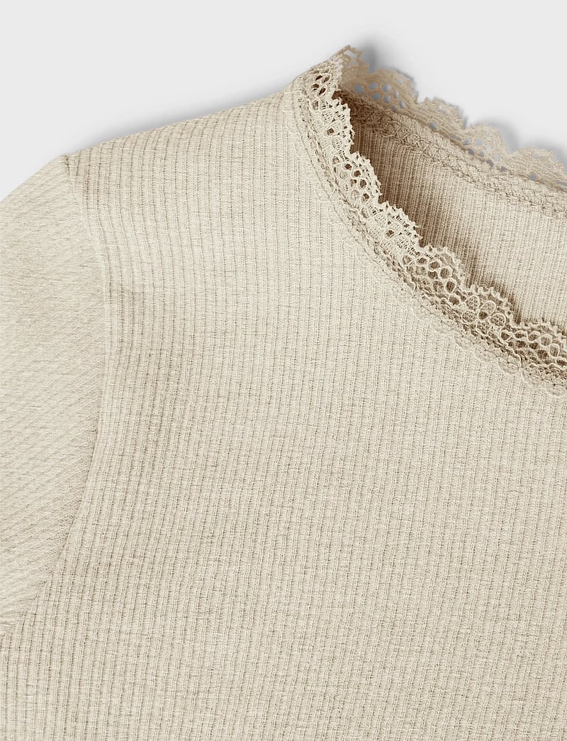 name it - NMFKAB LS TOP NOOS - t-shirts à manches longues - peyote melange - 3