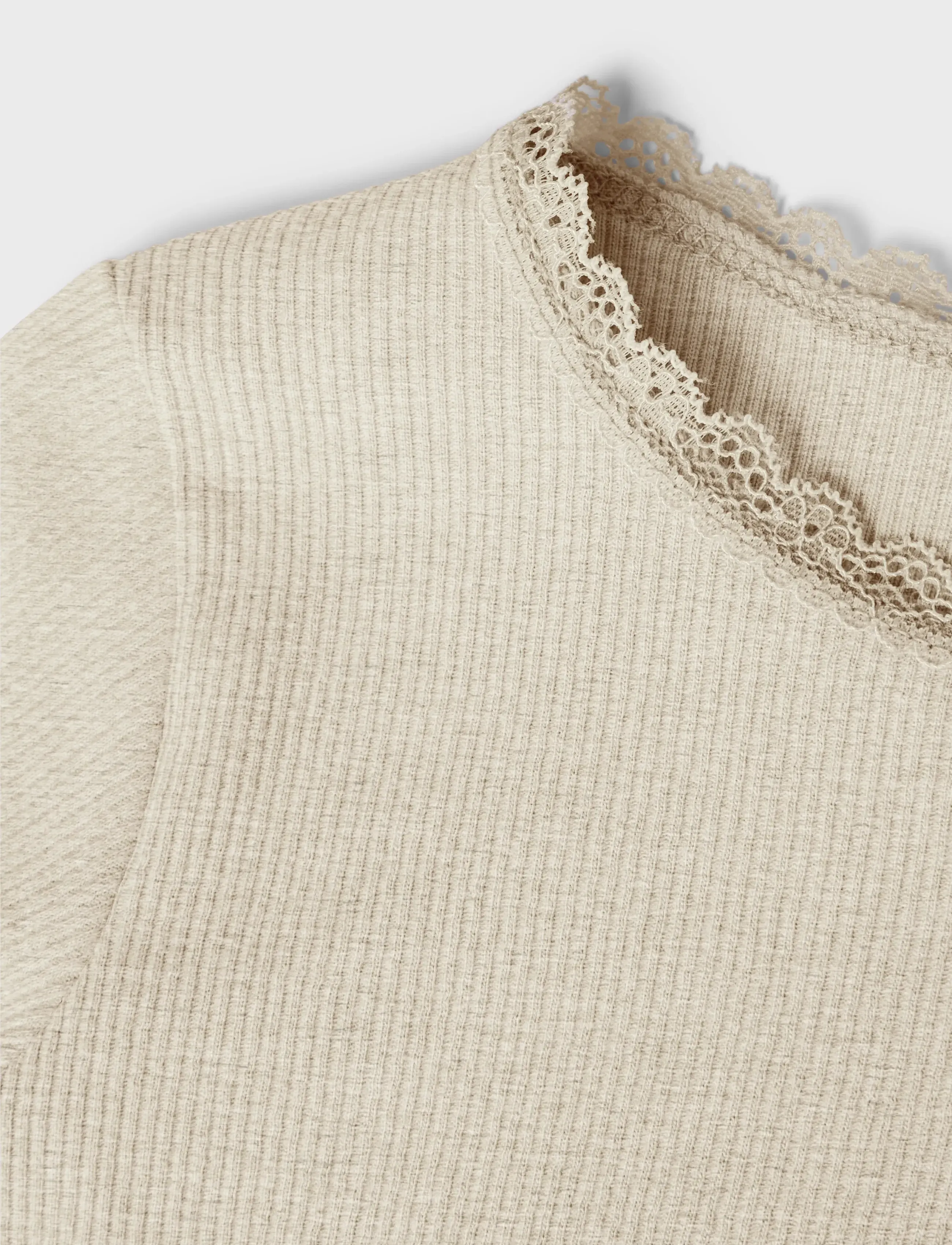 name it - NMFKAB LS TOP NOOS - langærmede t-shirts - peyote melange - 3
