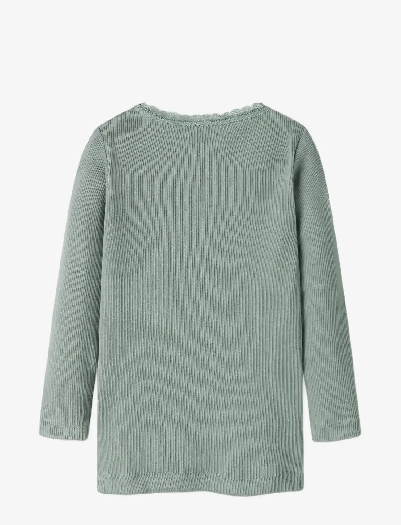 name it - NMFKAB LS TOP NOOS - langærmede t-shirts - slate gray - 1
