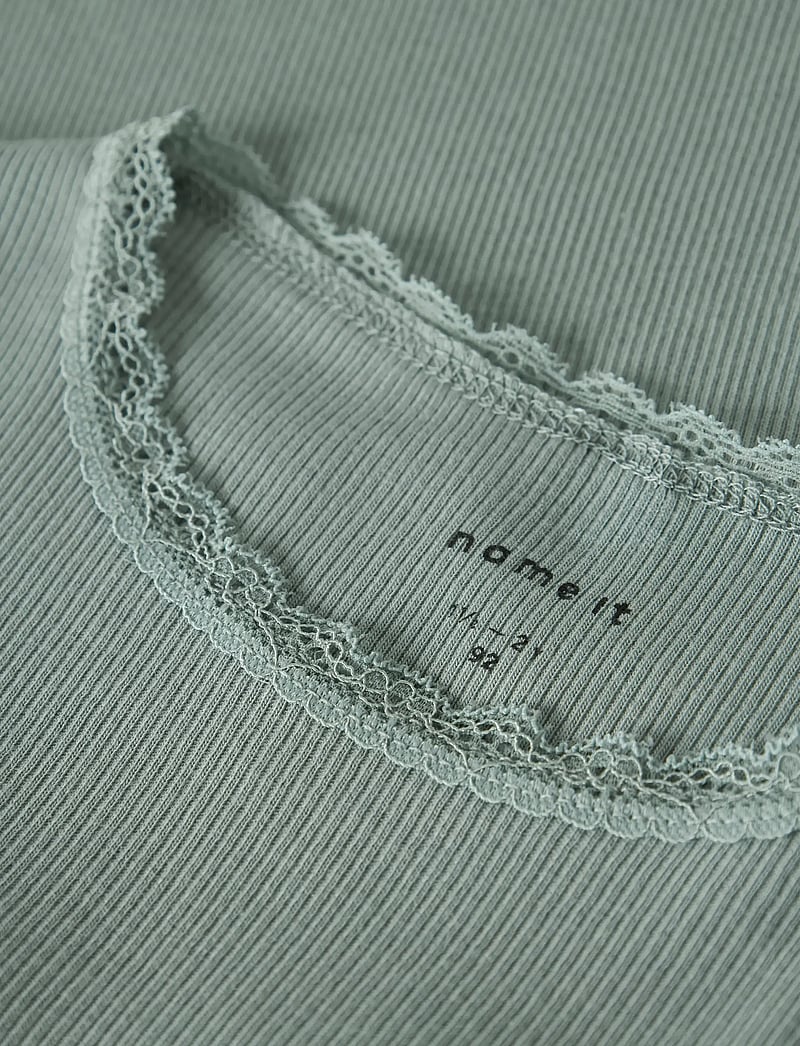 name it - NMFKAB LS TOP NOOS - langärmelig - slate gray - 3