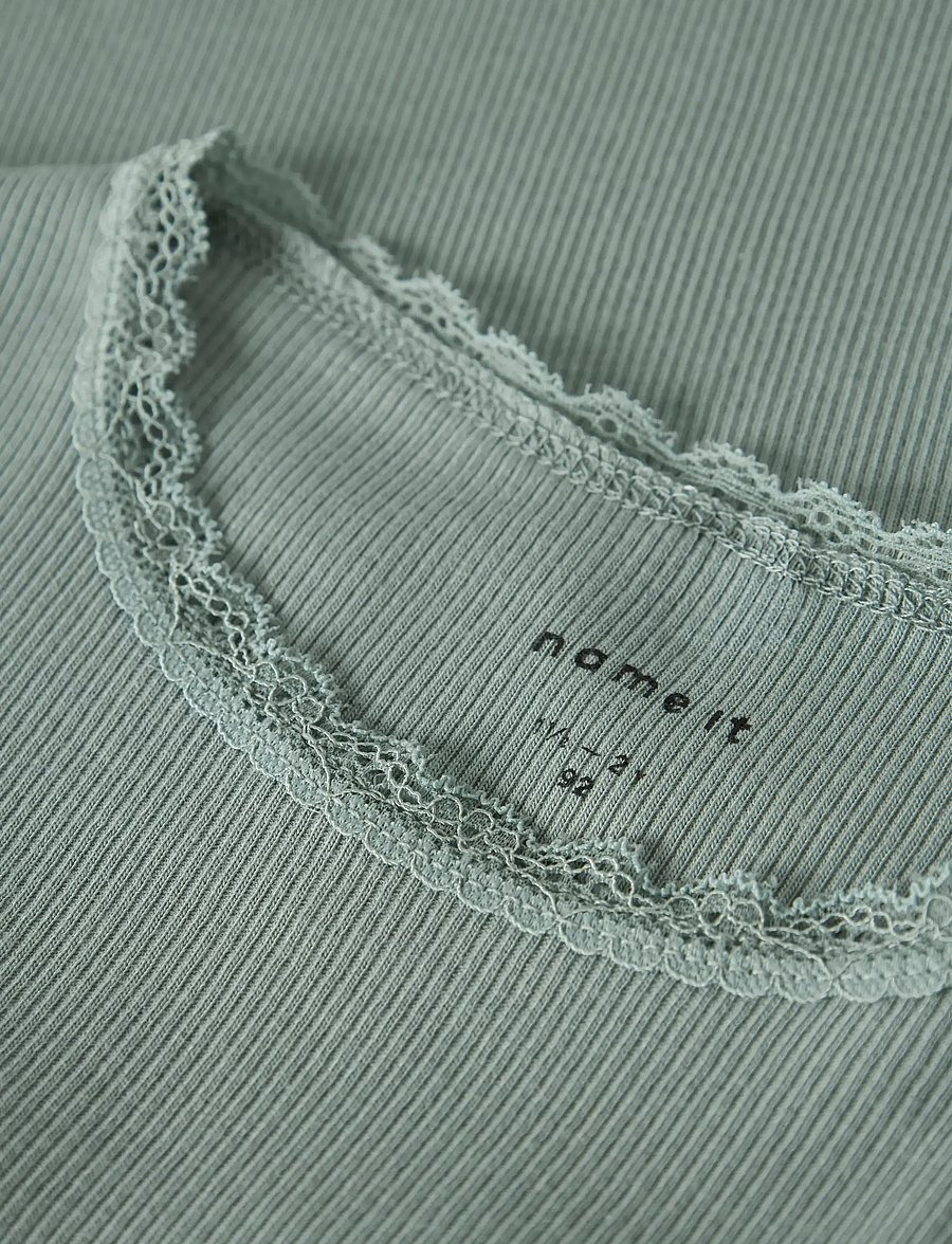 name it - NMFKAB LS TOP NOOS - langärmelig - slate gray - 3