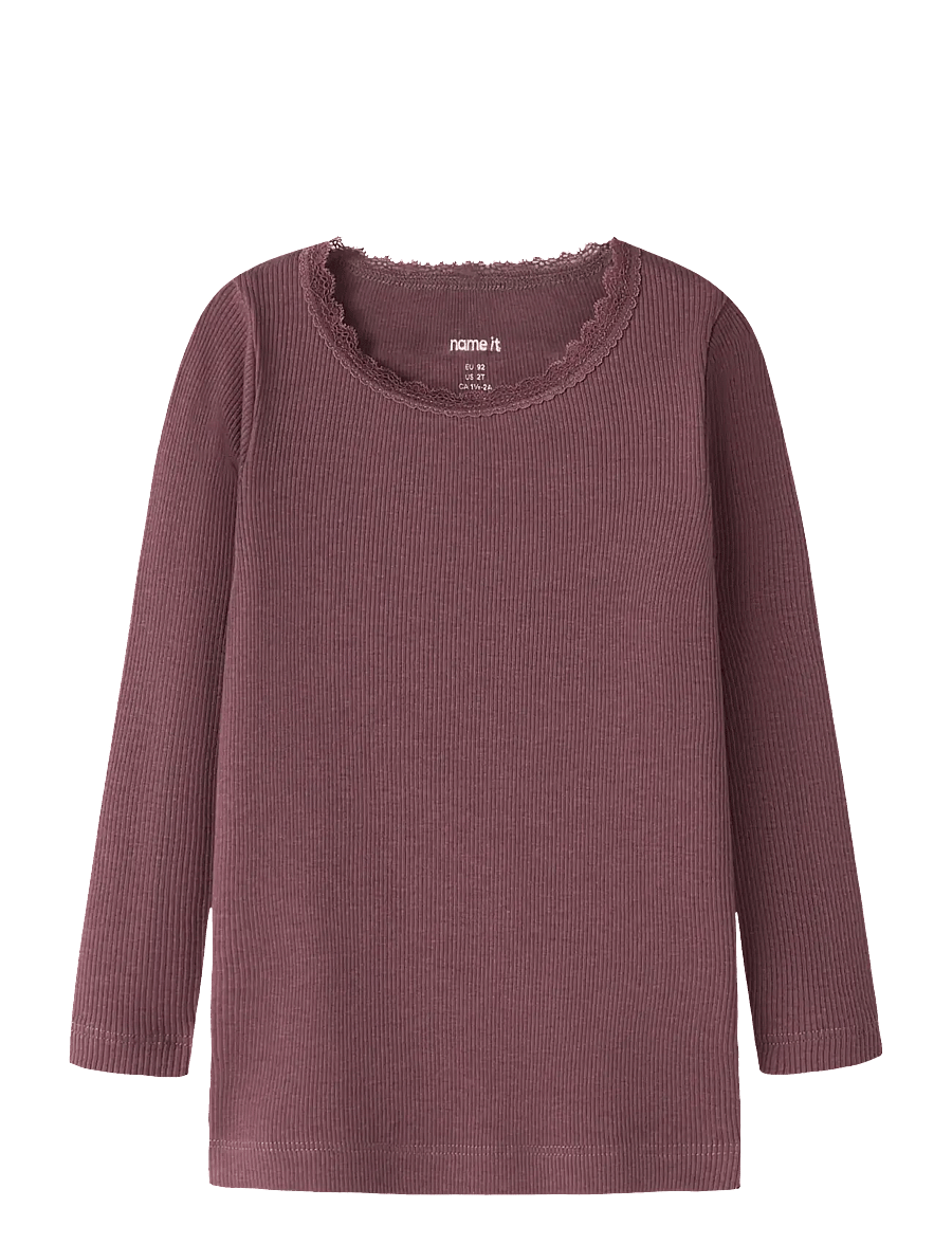 name it - NMFKAB LS TOP NOOS - langärmelig - wild ginger - 0