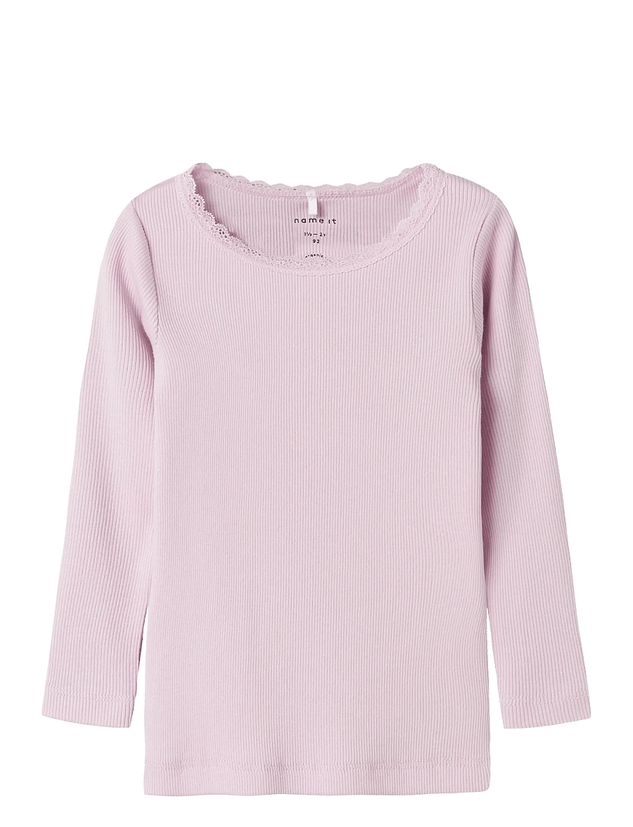 name it - NMFKAB LS TOP NOOS - langärmelig - winsome orchid - 0