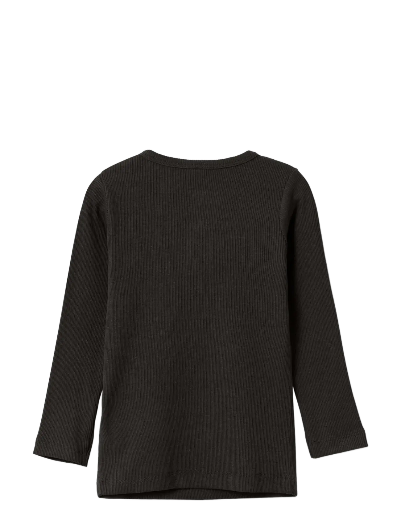 name it - NMMKAB LS TOP NOOS - langærmede t-shirts - black - 2