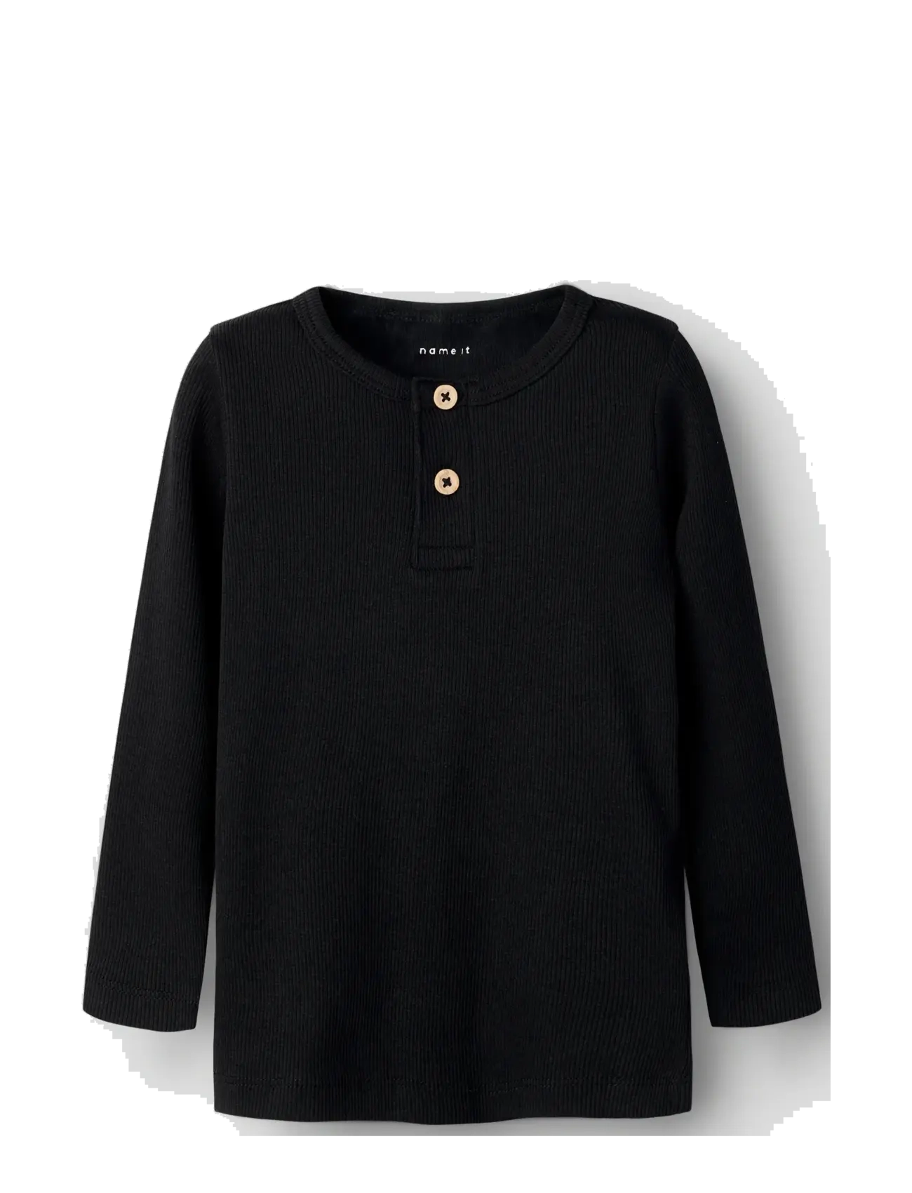 name it - NMMKAB LS TOP NOOS - langærmede t-shirts - black - 3