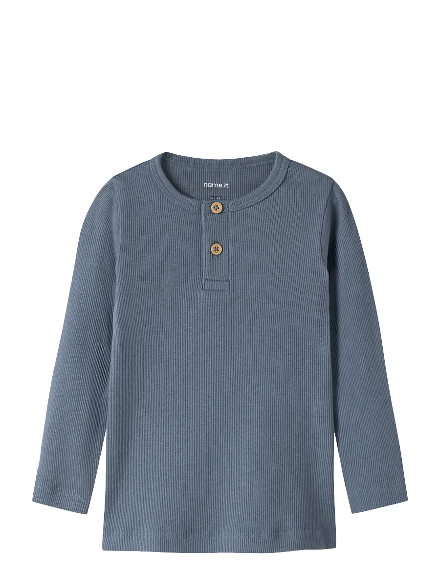 name it - NMMKAB LS TOP NOOS - pikkade varrukatega t-särgid - blue mirage - 0