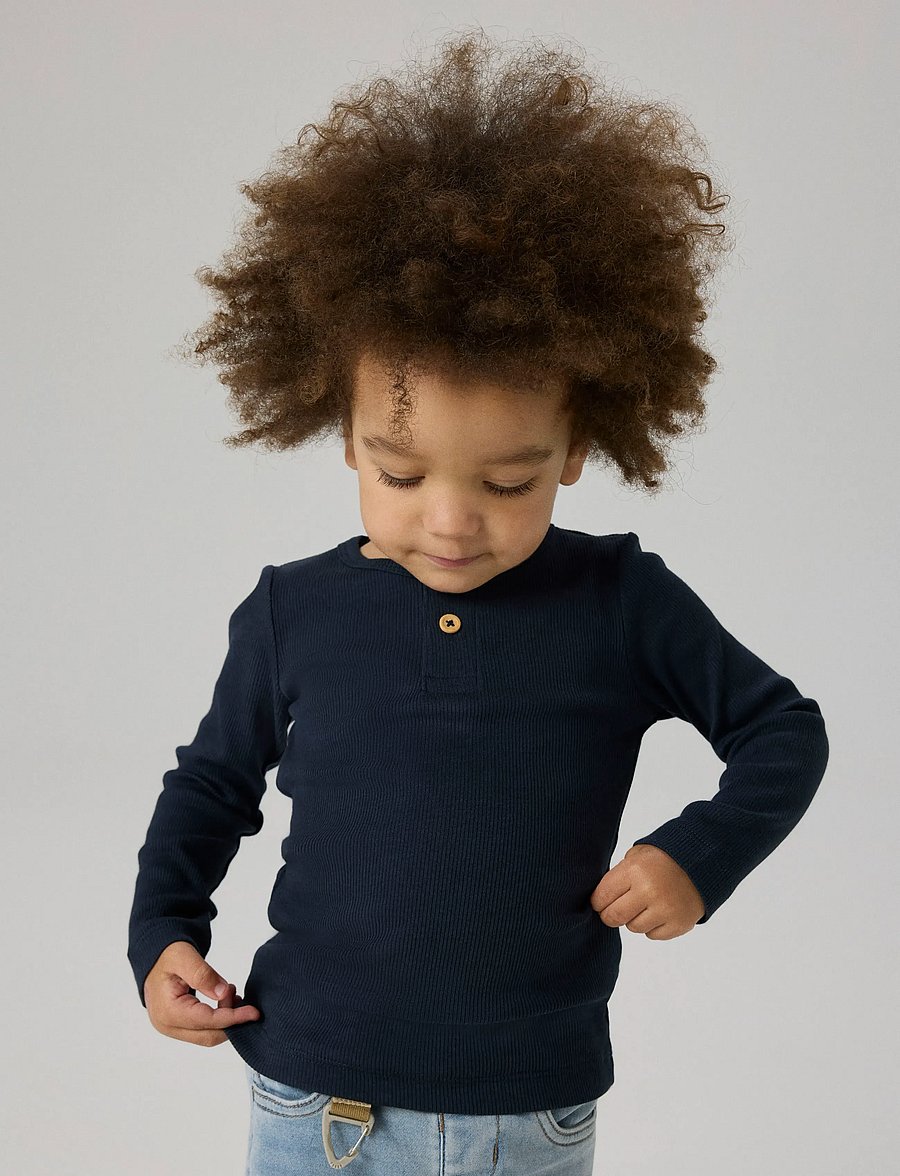 name it - NMMKAB LS TOP NOOS - långärmade t-shirts - dark sapphire - 4