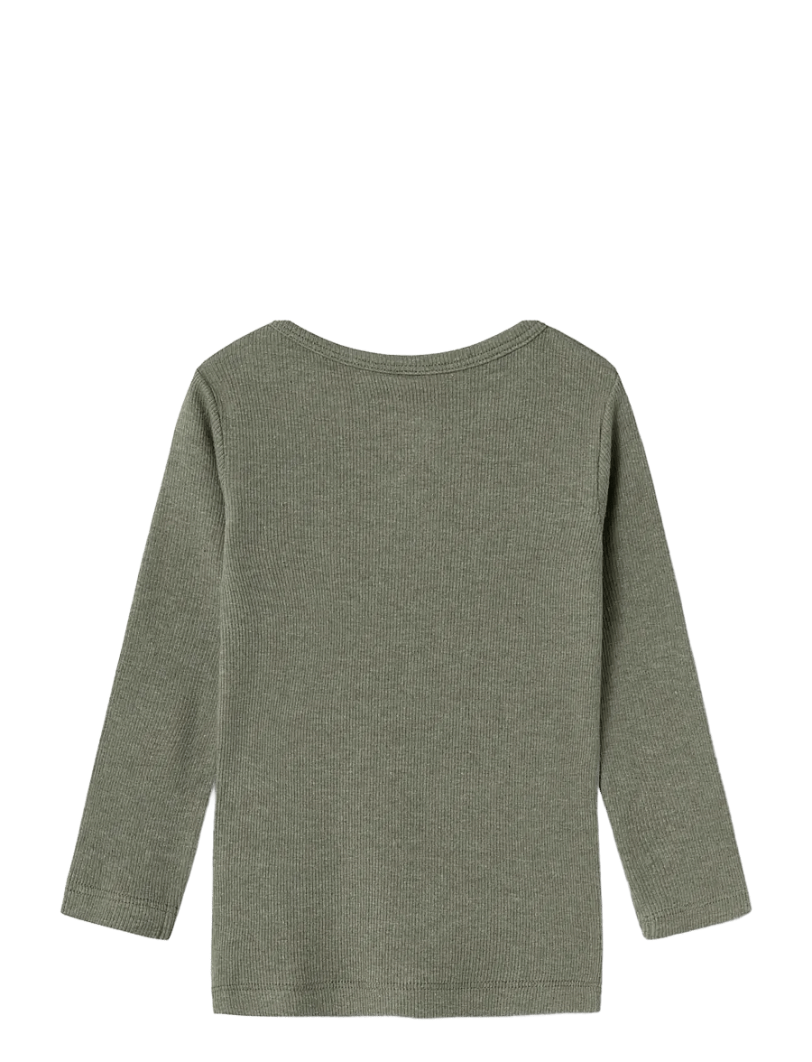 name it - NMMKAB LS TOP NOOS - långärmade t-shirts - dusty olive - 1