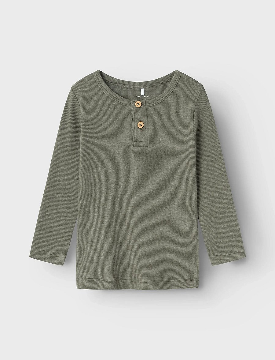 name it - NMMKAB LS TOP NOOS - långärmade t-shirts - dusty olive - 3