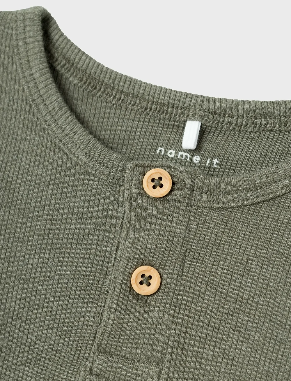 name it - NMMKAB LS TOP NOOS - langärmelig - dusty olive - 2