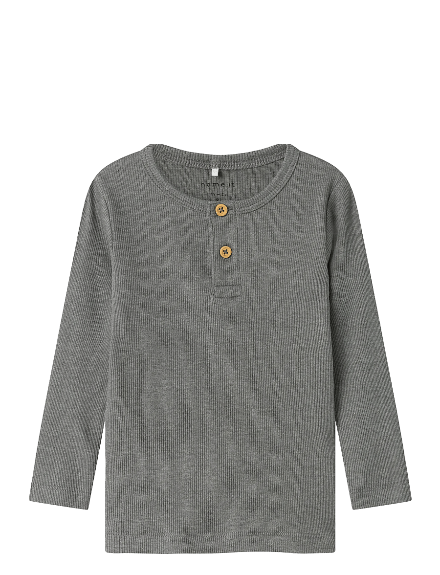 name it - NMMKAB LS TOP NOOS - langärmelig - mockingbird - 0