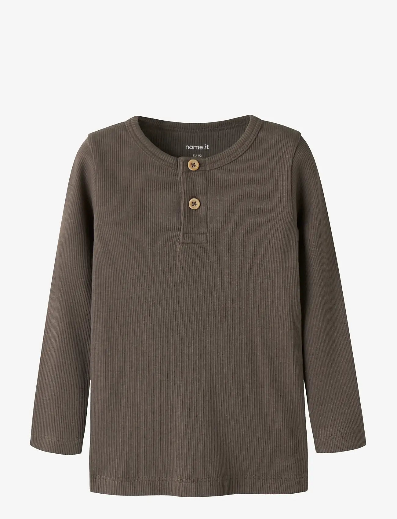 name it - NMMKAB LS TOP NOOS - langærmede t-shirts - morel - 0