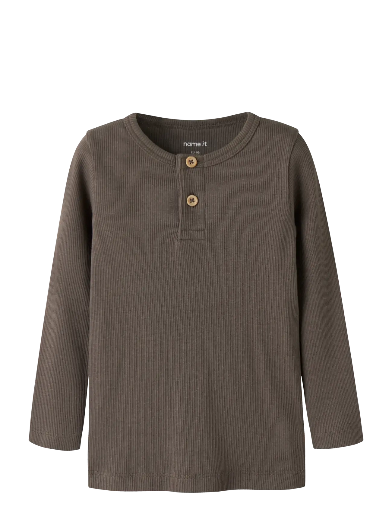 name it NMMKAB LS TOP NOOS - Kläder - MOREL / brown