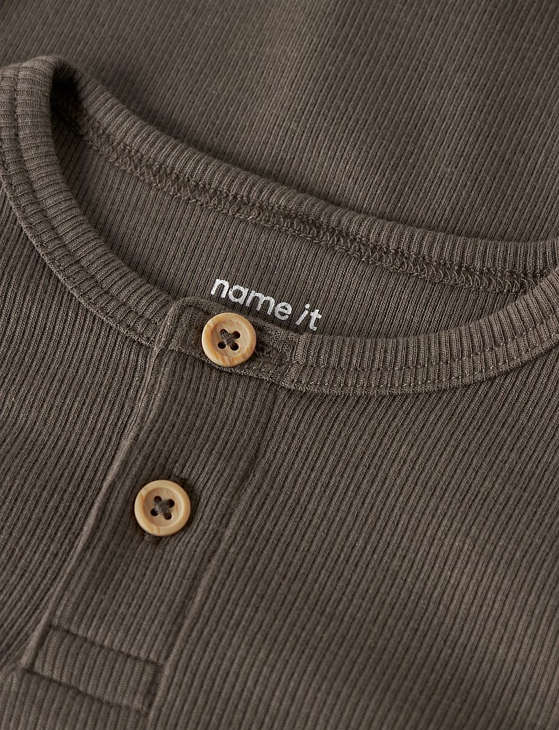 name it - NMMKAB LS TOP NOOS - langærmede t-shirts - morel - 2