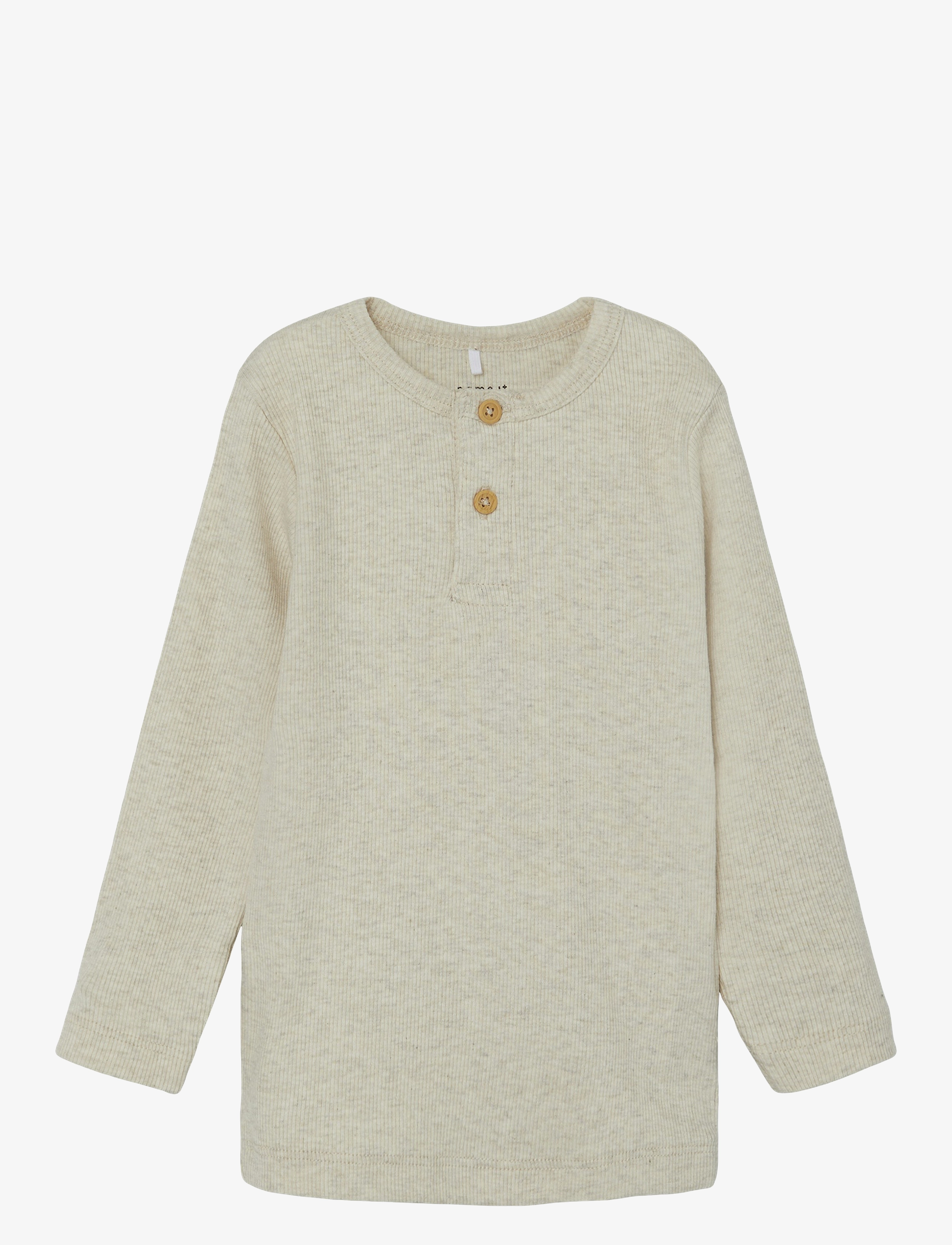 name it NMMKAB LS TOP NOOS - Kläder - PEYOTE MELANGE / beige