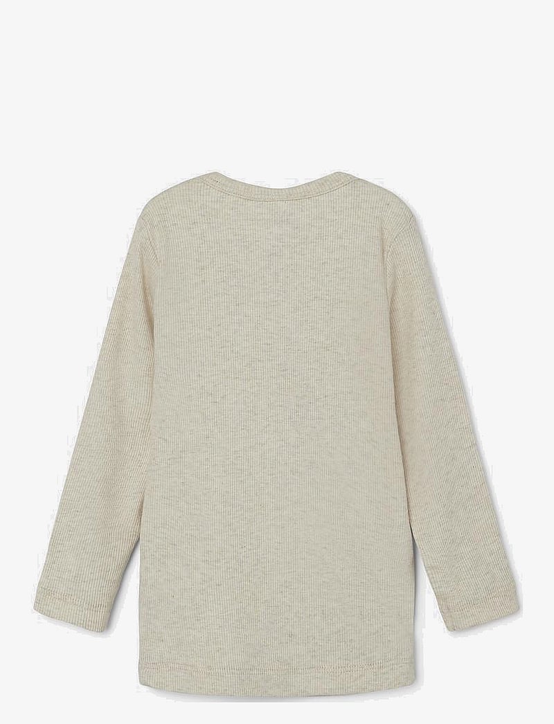 name it - NMMKAB LS TOP NOOS - långärmade t-shirts - peyote melange - 2