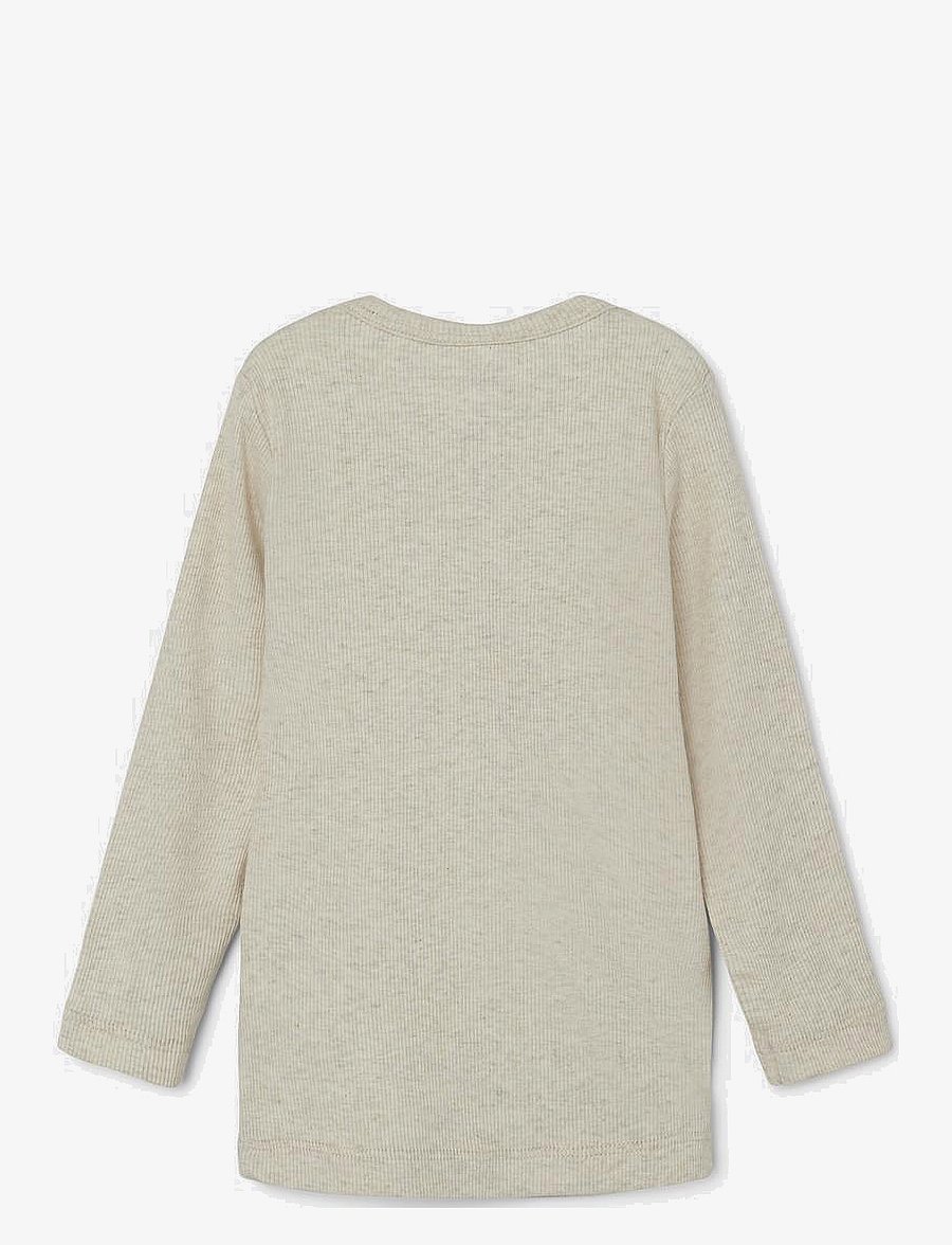 name it - NMMKAB LS TOP NOOS - langärmelig - peyote melange - 2