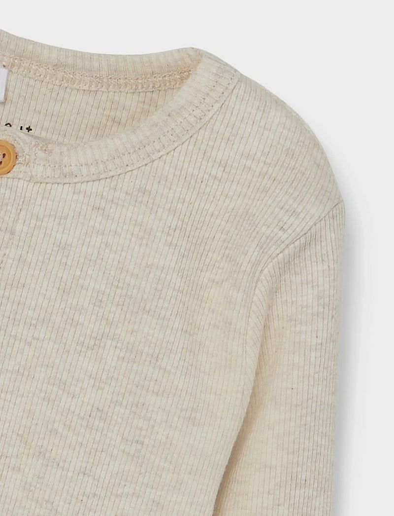 name it - NMMKAB LS TOP NOOS - langærmede t-shirts - peyote melange - 4