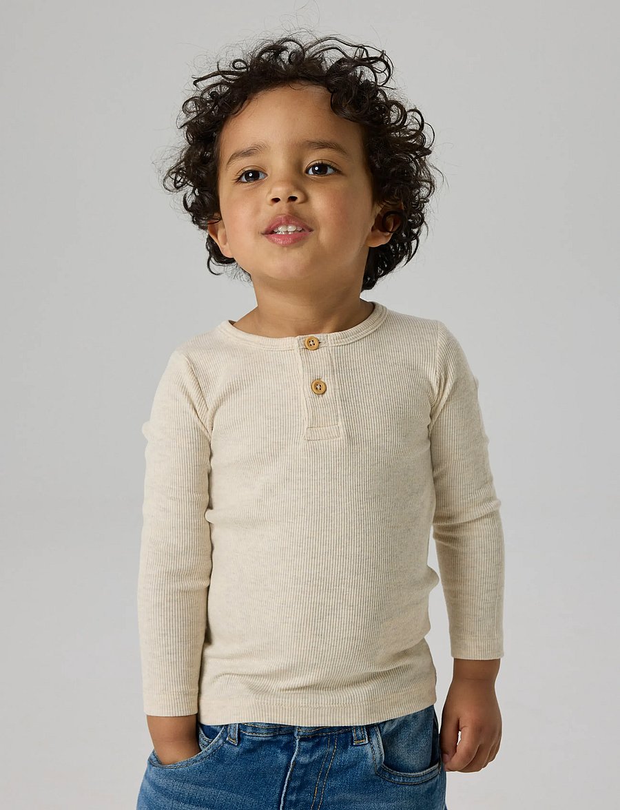 name it - NMMKAB LS TOP NOOS - langärmelig - peyote melange - 5
