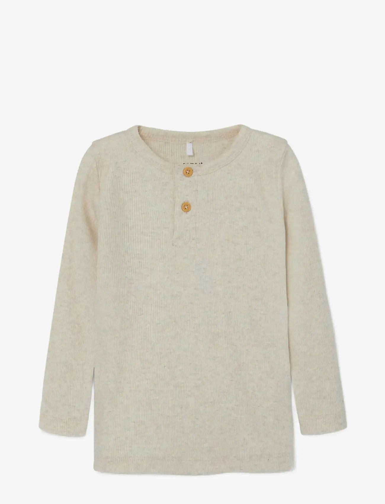 name it - NMMKAB LS TOP NOOS - langærmede t-shirts - peyote melange - 3
