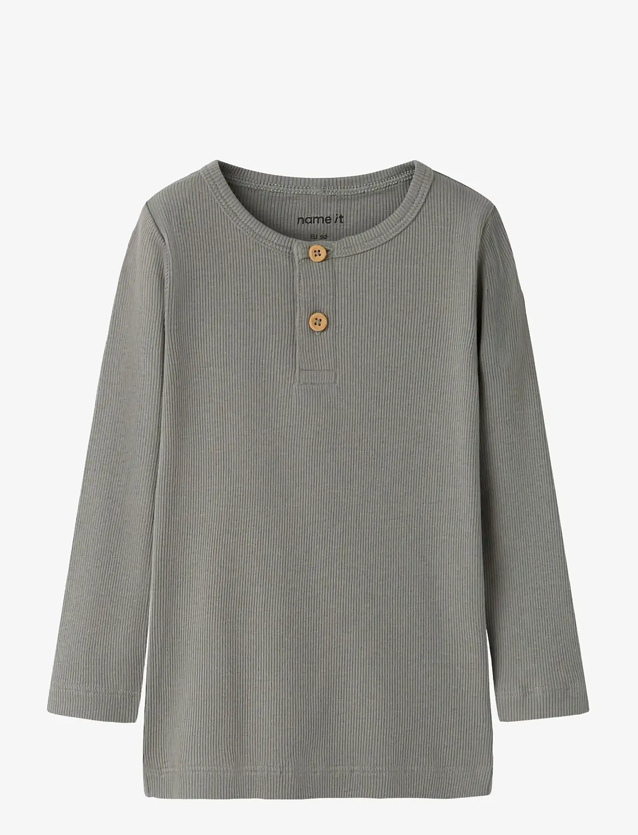 name it - NMMKAB LS TOP NOOS - pikkade varrukatega t-särgid - shadow - 0