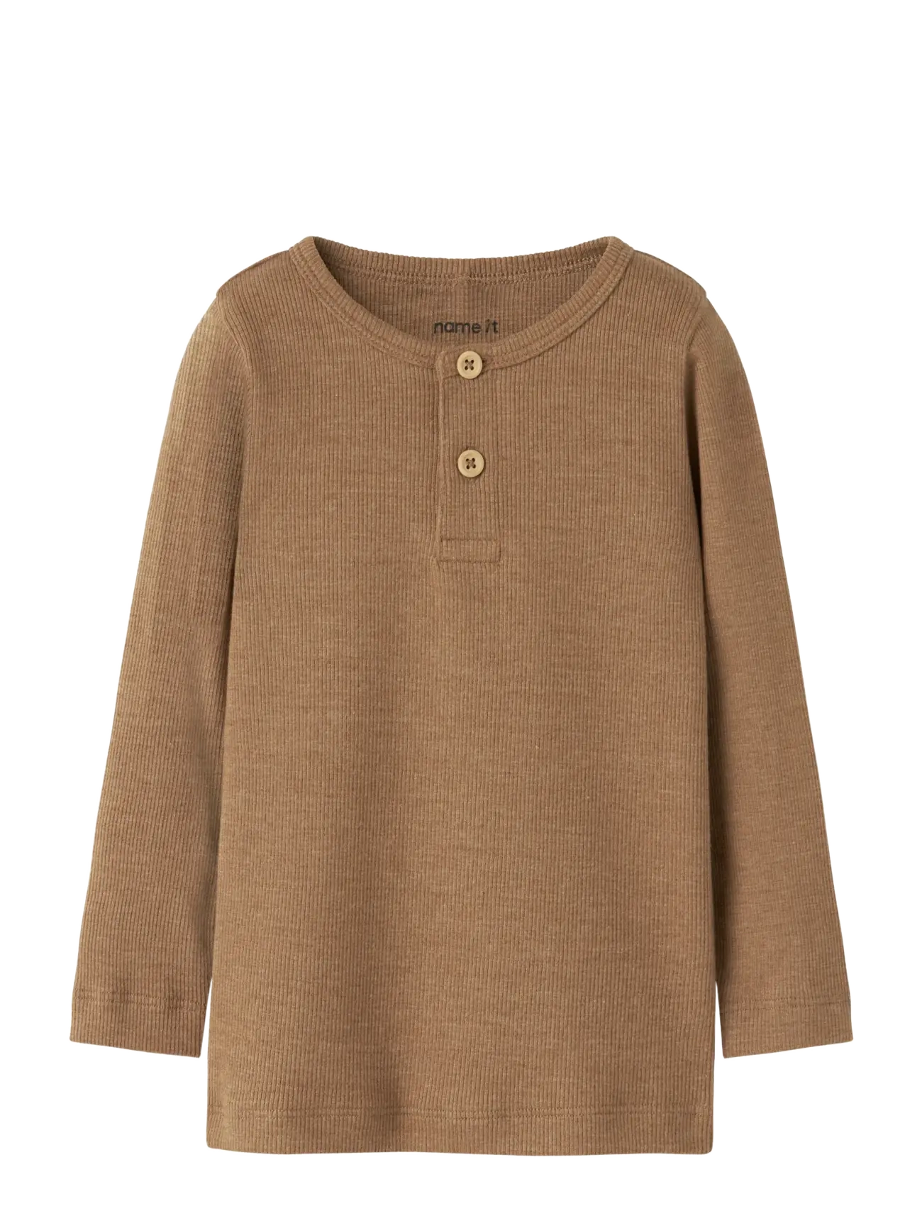 name it NMMKAB LS TOP NOOS - Kläder - TOASTED COCONUT / beige