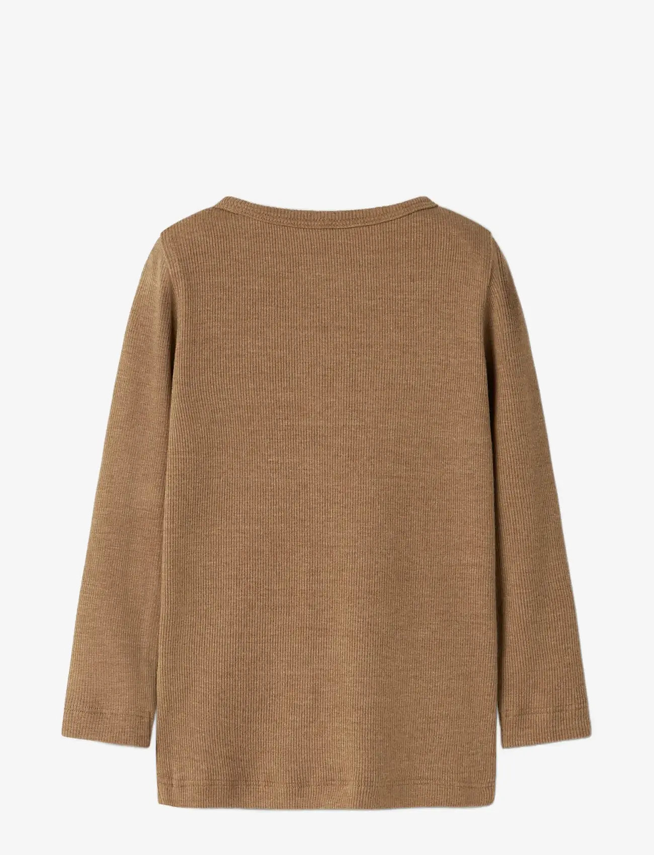 name it - NMMKAB LS TOP NOOS - långärmade t-shirts - toasted coconut - 2