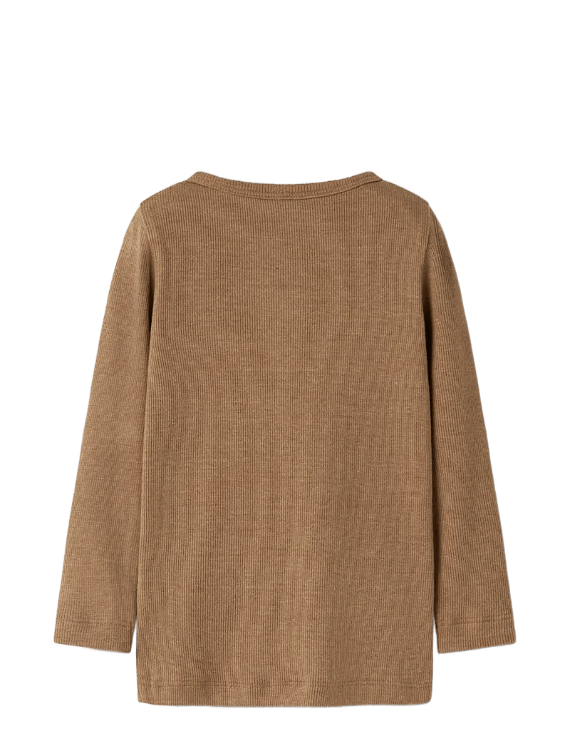 name it - NMMKAB LS TOP NOOS - långärmade t-shirts - toasted coconut - 2