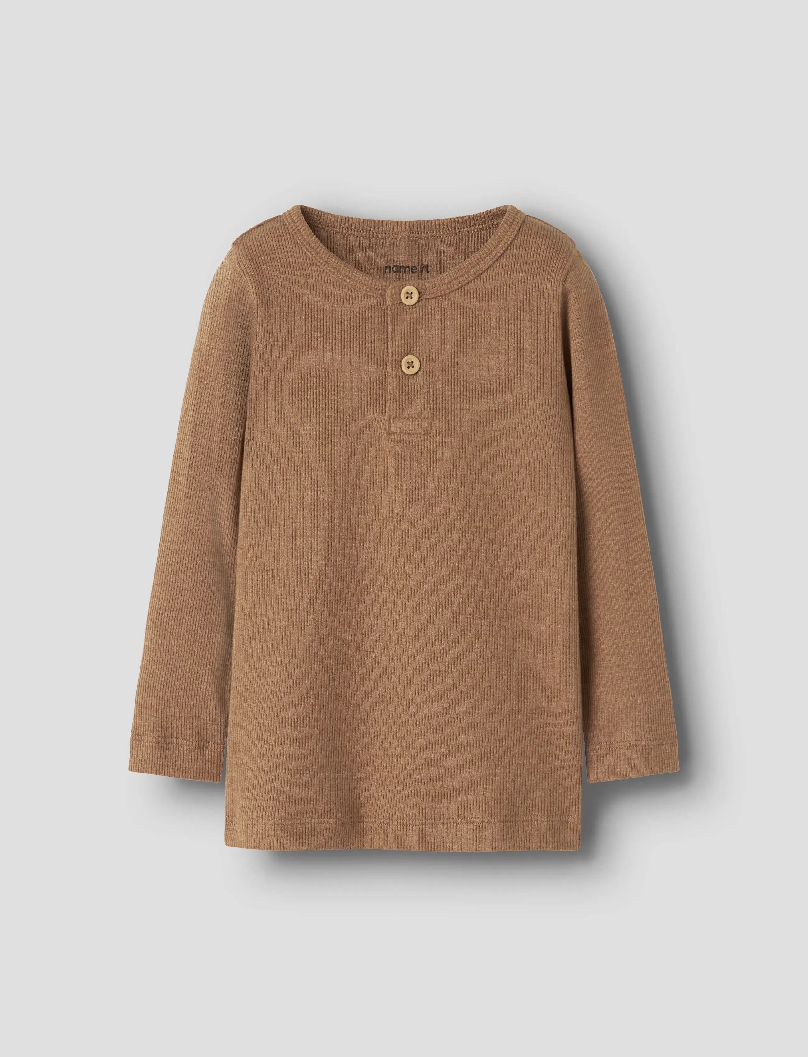 name it NMMKAB LS TOP NOOS - Oberteile & T-Shirts - TOASTED COCONUT / beige